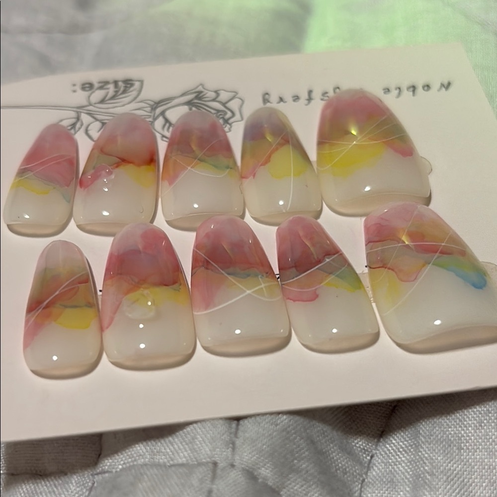 Multicolor Press-On Nails - Picture 6 of 9